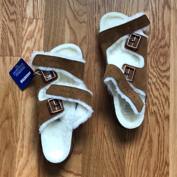 NWT Men’s Arizona Shearling Sandal slides Size 12 main image 13